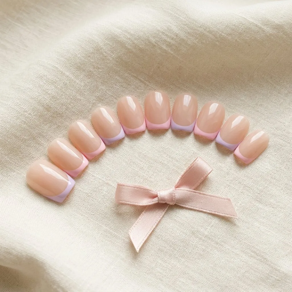 Soft Serve pastel French press-on nail set